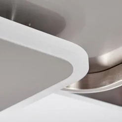 Plafonnier ManzanalesÂ  LED Chrome, 1 lumière, Télécommandes