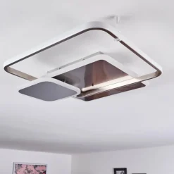 Plafonnier ManzanalesÂ  LED Chrome, 1 lumière, Télécommandes