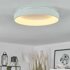 Plafonnier Maraya LED Blanc, 1 lumière, Télécommandes