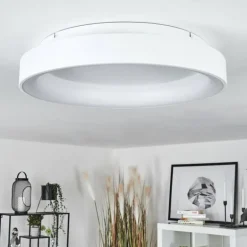 Plafonnier Maraya LED Blanc, 1 lumière, Télécommandes