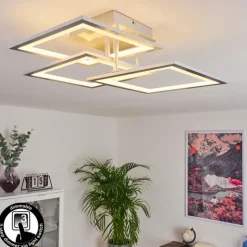 Plafonnier Marcus LED Argenté, 1 lumière