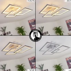 Plafonnier Marcus LED Argenté, 1 lumière