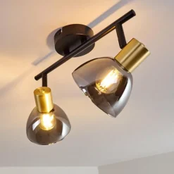 Plafonnier Mariefred Noir, 2 lumières