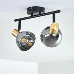 Plafonnier Mariefred Noir, 2 lumières