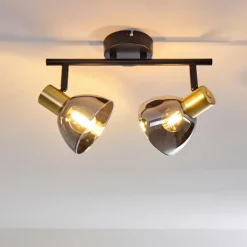 Plafonnier Mariefred Noir, 2 lumières