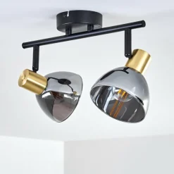 Plafonnier Mariefred Noir, 2 lumières