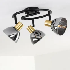 Plafonnier Mariefred Noir, 3 lumières