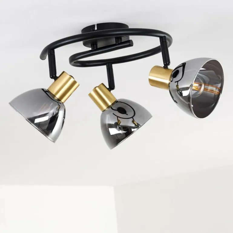 Plafonnier Mariefred Noir, 3 lumières