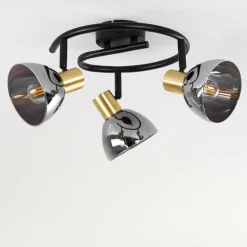 Plafonnier Mariefred Noir, 3 lumières