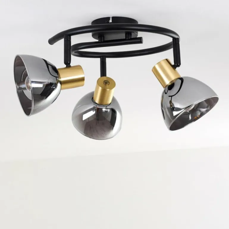 Plafonnier Mariefred Noir, 3 lumières