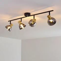 Plafonnier Mariefred Noir, 4 lumières