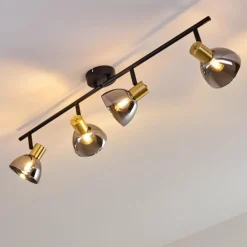 Plafonnier Mariefred Noir, 4 lumières