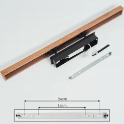 Plafonnier Maumela LED Noir, 1 lumière