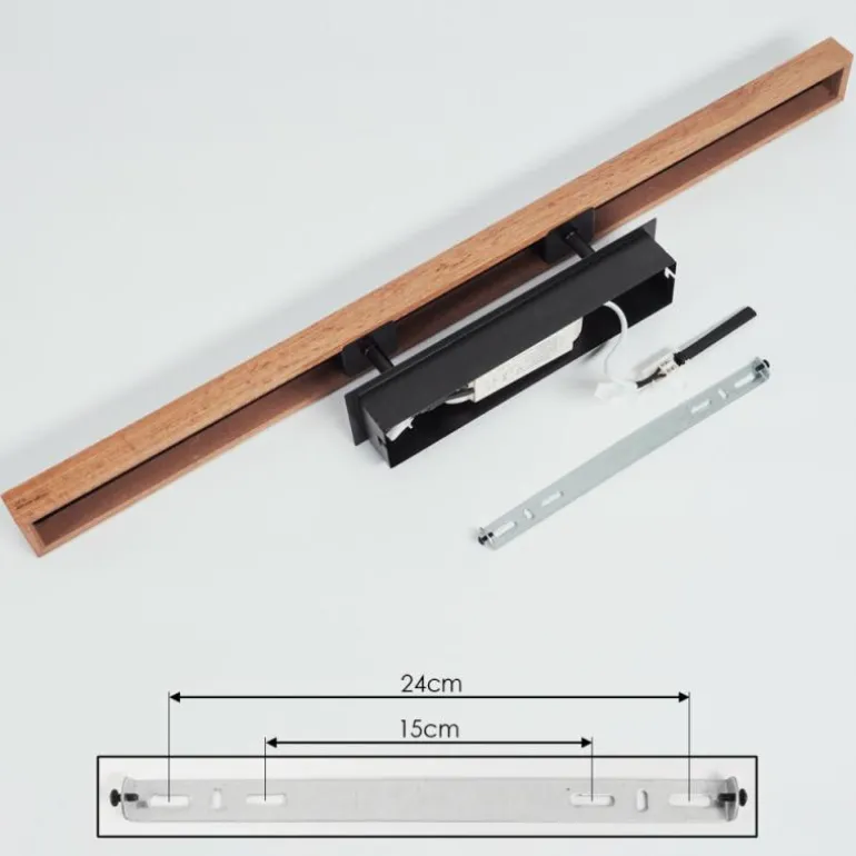 Plafonnier Maumela LED Noir, 1 lumière