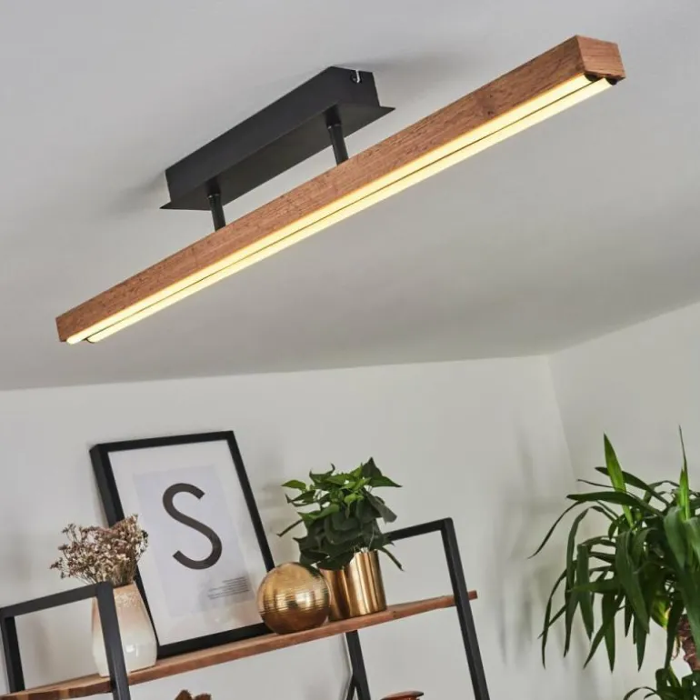 Plafonnier Maumela LED Noir, 1 lumière