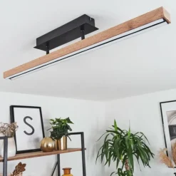 Plafonnier Maumela LED Noir, 1 lumière