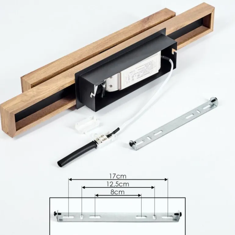 Plafonnier Maumela LED Noir, 1 lumière