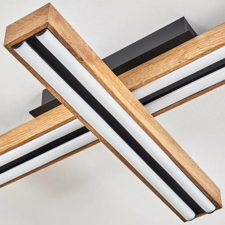 Plafonnier Maumela LED Noir, 1 lumière