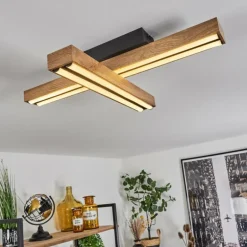Plafonnier Maumela LED Noir, 1 lumière