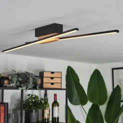 Plafonnier Meiral LED Écru, Noir, 2 lumières
