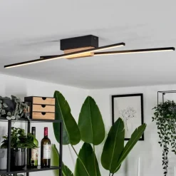Plafonnier Meiral LED Écru, Noir, 2 lumières