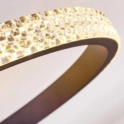 Plafonnier Melosa LED Noir, Blanc, 1 lumière