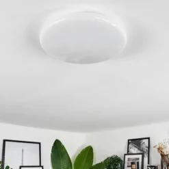 Plafonnier Melres LED Blanc, 1 lumière, Télécommandes