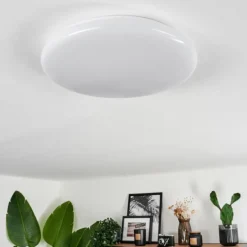 Plafonnier Melres LED Blanc, 1 lumière, Télécommandes