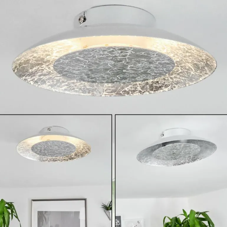 Plafonnier Merlo LED Argenté, 1 lumière