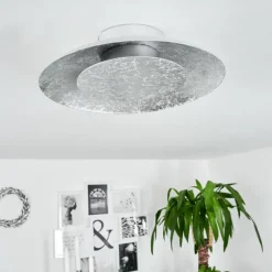 Plafonnier Merlo LED Argenté, 1 lumière