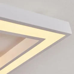 Plafonnier Minichu LED Noir, Blanc, 1 lumière, Télécommandes