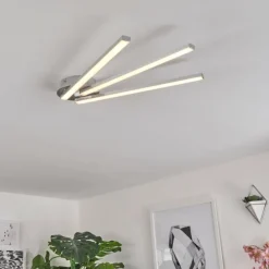 Plafonnier Mohlin LED Nickel mat, 3 lumières