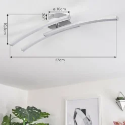 Plafonnier Mohlin LED Nickel mat, 3 lumières