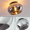 Plafonnier Molloy Chrome, Fumé, 1 lumière