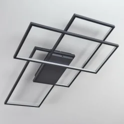 Plafonnier Momahaki LED Anthracite, 1 lumière, Télécommandes