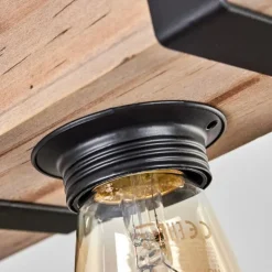 Plafonnier Montgomery Écru, Noir, 1 lumière