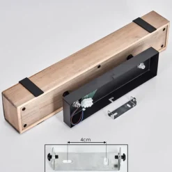 Plafonnier Montgomery Écru, Noir, 2 lumières