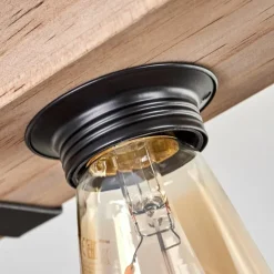 Plafonnier Montgomery Écru, Noir, 2 lumières