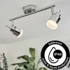 Plafonnier Morges LED Chrome, 2 lumières