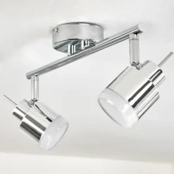 Plafonnier Morges LED Chrome, 2 lumières