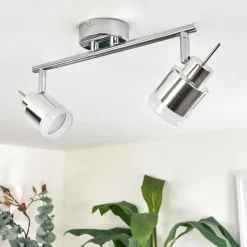 Plafonnier Morges LED Chrome, 2 lumières