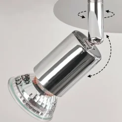 Plafonnier Morges LED Chrome, 3 lumières