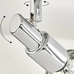 Plafonnier Morges LED Chrome, Nickel mat, 2 lumières