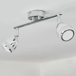 Plafonnier Morges LED Chrome, 2 lumières