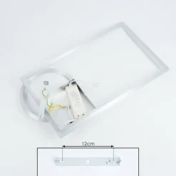 Plafonnier Moya LED Argenté, Blanc, 1 lumière