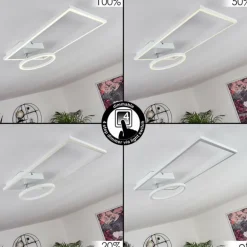 Plafonnier Moya LED Blanc, 1 lumière