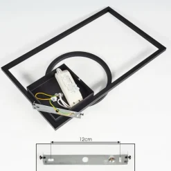 Plafonnier Moya LED Noir, 1 lumière