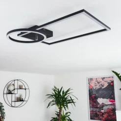 Plafonnier Moya LED Noir, 1 lumière