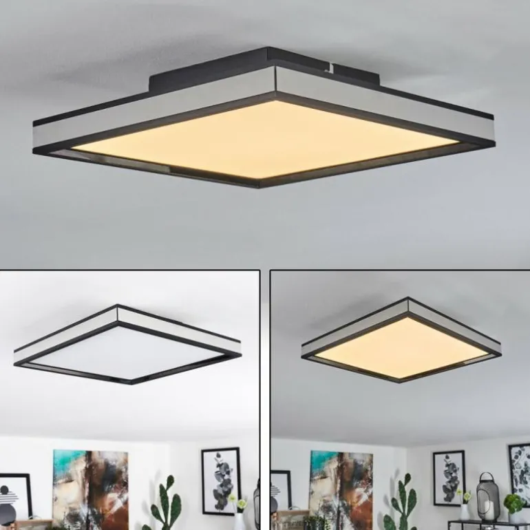 Plafonnier Nabbas LED Noir, 1 lumière