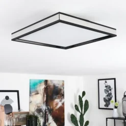 Plafonnier Nabbas LED Noir, 1 lumière